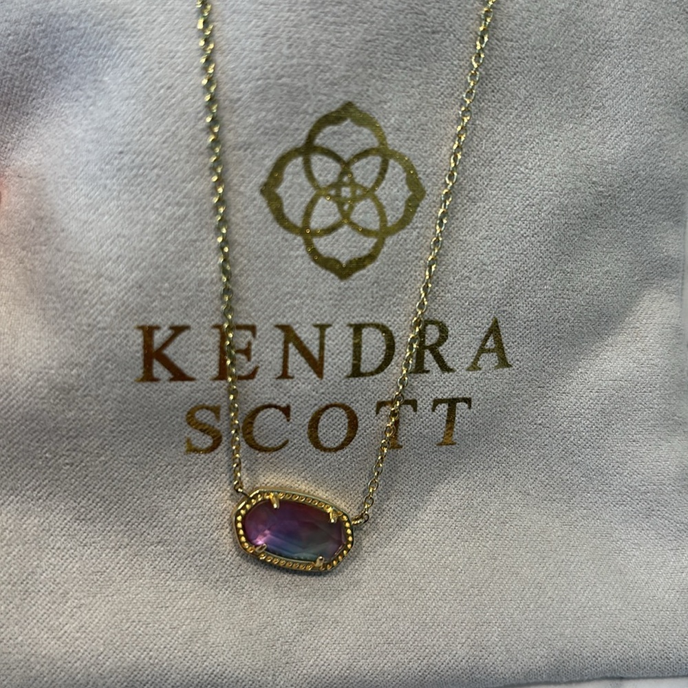 Kendra Scott Elisa Gold Watercolor Necklace